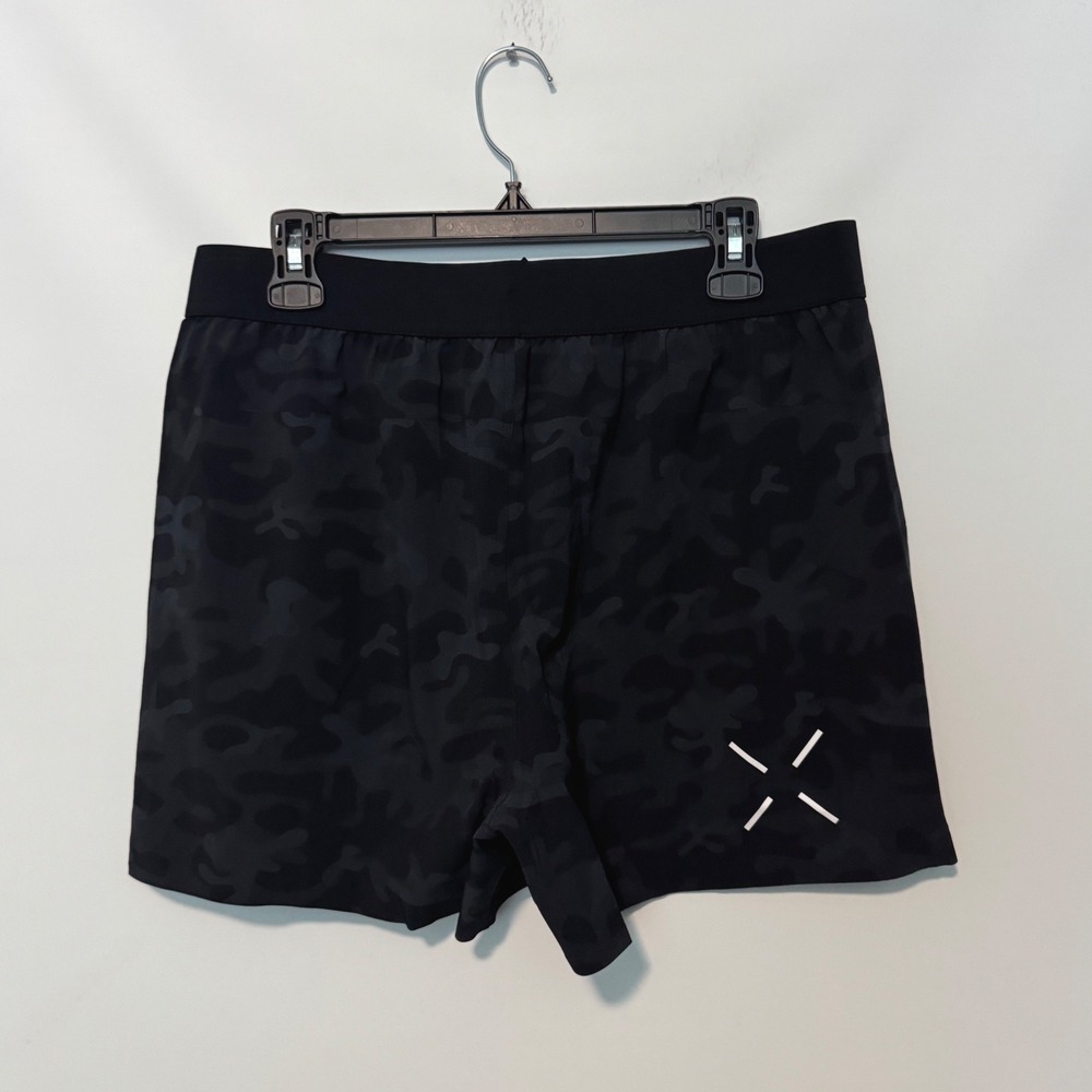 Ten Thousand Interval Short Mens Large Black Gray Camo 5" Unlined Performance - Picture 6 of 10
